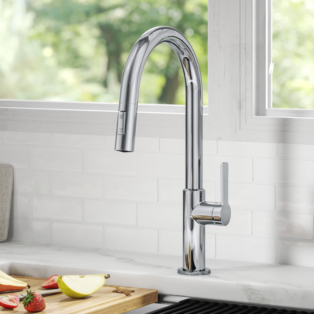 KRAUS Oletto Single Handle Pull Down Kitchen Faucet